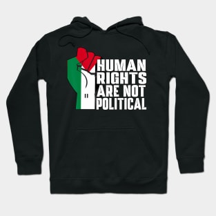 Human Rights Are Not Political Support Palestine and Gaza Hoodie